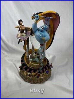 Disney Aladdin Hourglass Arabian Nights Musical Light Up Snow Globe 1992