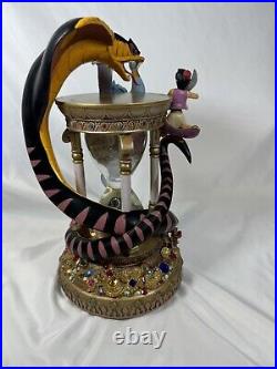 Disney Aladdin Hourglass Arabian Nights Musical Light Up Snow Globe 1992