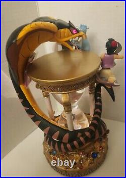 Disney Aladdin Hourglass Arabian Nights Musical Light Up Snow Globe 1992