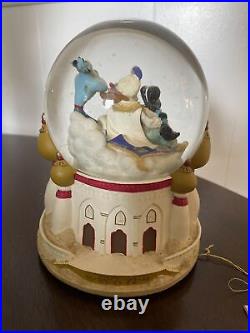Disney Aladdin Jasmine Abu & Genie Musical Snow Globe