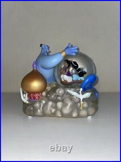 Disney Aladdin Jasmine And Genie Musical Snow Globe