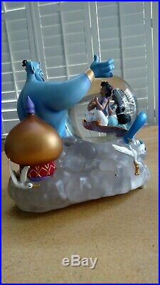 Disney Aladdin Musical Snow Globe Jasmine Genie A Whole New World Rare
