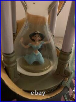 Disney Aladdin Snow Globe Hour Glass Arabian Nights musical working