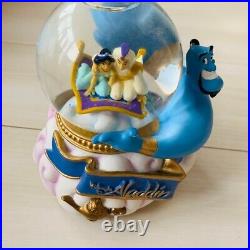 Disney Aladdin Snow Globe Music Box Friend Like Me Used From Japan