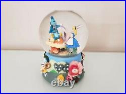 Disney Alice In Wonderland Music Snow Globe Im Late Caterpillar Enesco 5.5