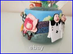 Disney Alice In Wonderland Music Snow Globe Im Late Caterpillar Enesco 5.5