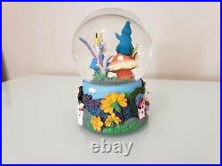 Disney Alice In Wonderland Music Snow Globe Im Late Caterpillar Enesco 5.5