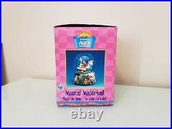 Disney Alice In Wonderland Music Snow Globe Im Late Caterpillar Enesco 5.5