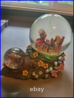 Disney Alice In Wonderland Snow Globe Musical Mad Hatter's Tea Party Rare