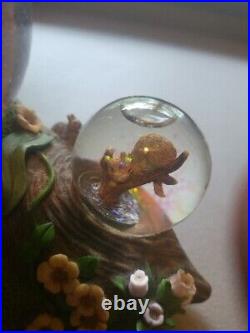 Disney Alice In Wonderland Snow Globe Musical Mad Hatter's Tea Party Rare