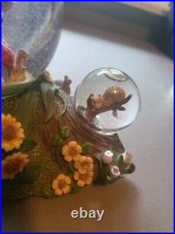 Disney Alice In Wonderland Snow Globe Musical Mad Hatter's Tea Party Rare