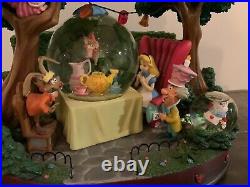 Disney Alice In Wonderland Tea Party Musical Snow Globe