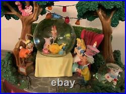 Disney Alice In Wonderland Tea Party Musical Snow Globe