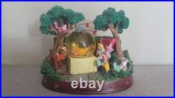 Disney Alice in Wonderland Double Musical Snow Globe Mad Hatter's Tea Party