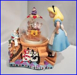 Disney Alice in Wonderland Musical Snow globe 50th Anniversary For Parts/repair