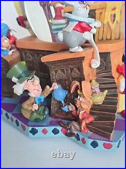 Disney Alice in Wonderland Musical Snow globe 50th Anniversary With Styrofoam Box