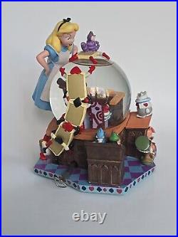 Disney Alice in Wonderland Musical Snow globe 50th Anniversary With Styrofoam Box