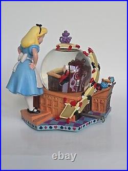 Disney Alice in Wonderland Musical Snow globe 50th Anniversary With Styrofoam Box