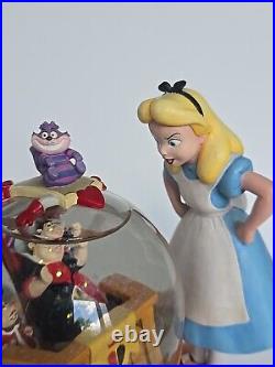 Disney Alice in Wonderland Musical Snow globe 50th Anniversary With Styrofoam Box