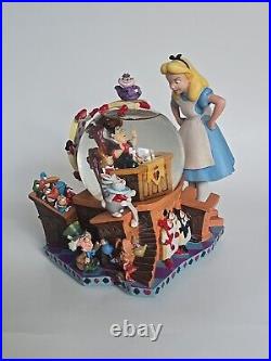 Disney Alice in Wonderland Musical Snow globe 50th Anniversary With Styrofoam Box