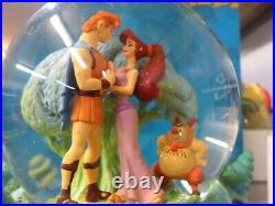Disney Animated and Musical Hercules Snow Globe 8 1/2 tall