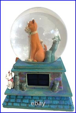 Disney Aristocats 40th Anniversary Music Box Snow globe Lights Up tested Holiday