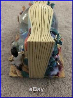 Disney Authentic Little Mermaid Snow Globe Musical Under The Sea Two Sided Book