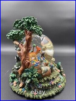 Disney BAMBI Musical Motion Snow Globe Little April Showers Works with Box