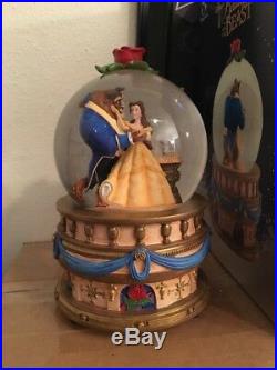 Disney Beauty And The Beast Musical Snow Globe Plays Beauty and the Beast