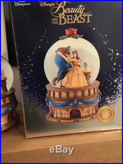 Disney Beauty And The Beast Musical Snow Globe Plays Beauty and the Beast
