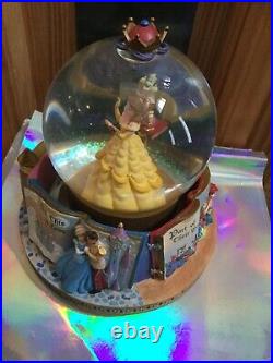 Disney Beauty And The Beast Snow Globe With Music