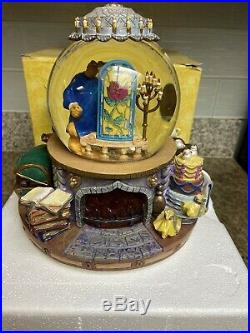 Disney Beauty And The Beast The Enchanted Love Musical Snow Globe 1991