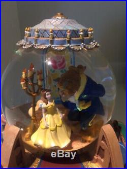 Disney Beauty & The Beast Snow Globe/Music Box