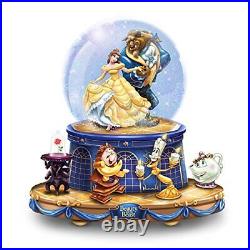 Disney Beauty and The Beast Musical Glitter Globe with Rotating Characters
