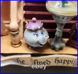 Disney Beauty and The Beast Storybook Double Sided Musical Snow Globe New in Box