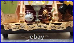 Disney Beauty and The Beast Storybook Double Sided Musical Snow Globe New in Box