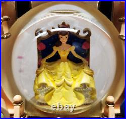 Disney Beauty and The Beast Storybook Double Sided Musical Snow Globe New in Box