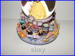 Disney Beauty and the Beast Belle Musical Snow Globe Be Our Guest