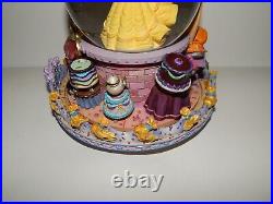 Disney Beauty and the Beast Belle Musical Snow Globe Be Our Guest