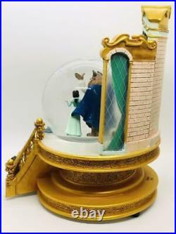 Disney Beauty and the Beast Musical Snow Globe Belle Library 1991 Figure Used