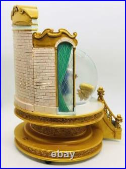 Disney Beauty and the Beast Musical Snow Globe Belle Library 1991 Figure Used