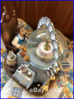 Disney Beauty and the Beast Snow globe Music Box Bell Lumiere Mrs. Pot
