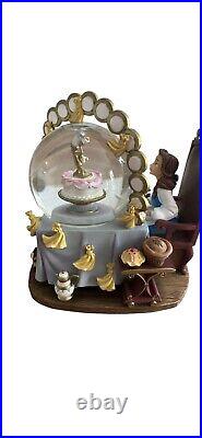 Disney Beauty & the Beast Be Our Guest Musical Snow Globe New With Box