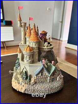 Disney Beauty & the Beast Village Musical Snow Globe Brand New
