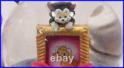 Disney Cats Photo Frame Musical Snow globe. Plays can you feel the love tonight