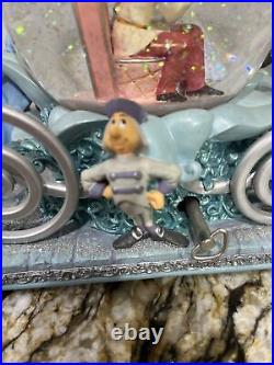 Disney Cinderella 50th Anniversary Musical Snow Globe Excellent Condition In Box