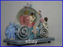 Disney Cinderella 50th Anniversary SO THIS IS LOVE Snow Globe Music Box