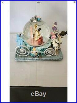 Disney Cinderella 50th Anniversary So This Is Love Musical Carriage Snow Globe