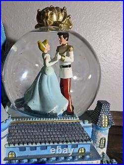 Disney Cinderella Castle Musical Snow Globe Dream Is A Wish Your Heart Makes