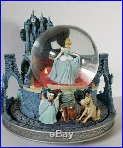 Disney Cinderella Castle Night Light Musical Moving Snow Globe So This Is Love